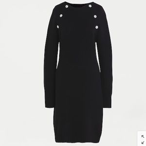 J. Crew Jewel Shoulder Sweater Dress size S